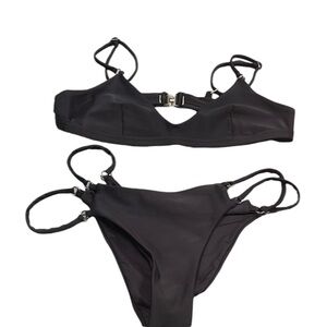 Lychee Swim Wear Black Bikini